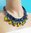 NECKLACE 2569 BLUE+YELLOW