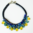 NECKLACE 2569 BLUE+YELLOW
