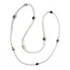 NECKLACE 3755 LONG - PEARLS OF MOTHER OF PEARL AND NATURAL AGATE