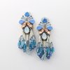 EARRING 1705 LIGHT BLUE AND PINK