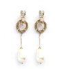 EARRING 2236 BONZE WITH PEARL