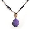 NECKLACE 4343 BLACK AND PURPLE