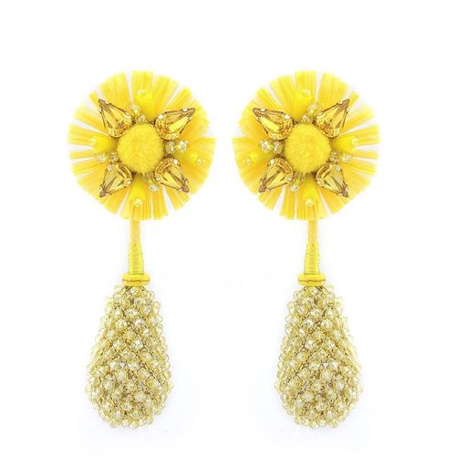 EARRING 3345 YELLOW WITH CLIP