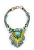 NECKLACE 2739 GREEN AND YELLOW