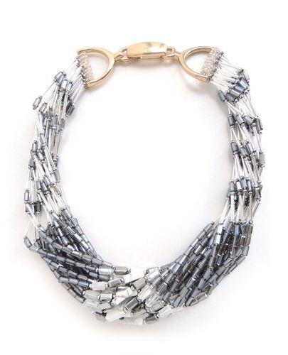 NECKLACE 3006 WHITE AND SILVER