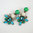 EARRING 2654 TURQUOISE CLIP