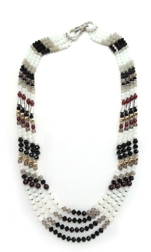 NECKLACE 2029 RED AND BLACK